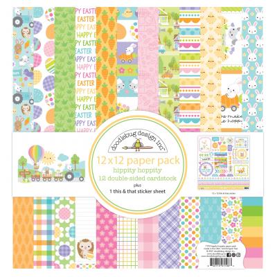 Doodlebug Hippity Hoppity Designpapier - Paper Pack